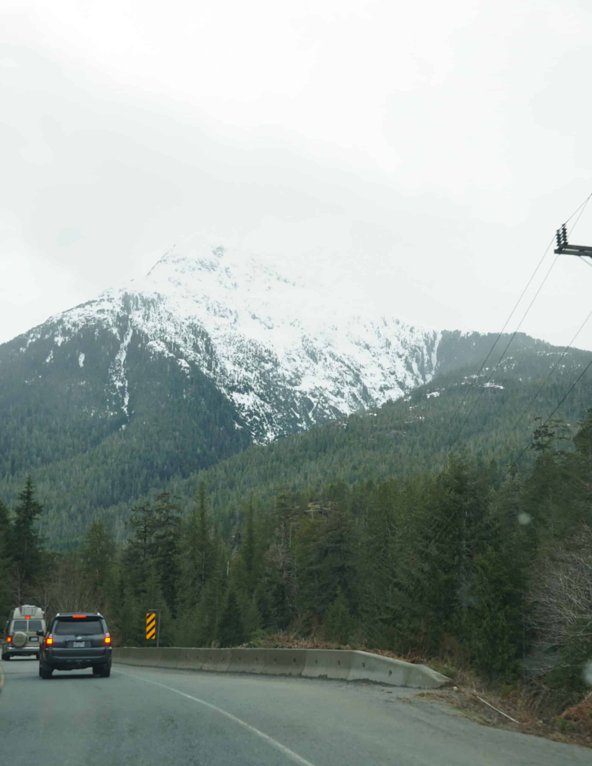 Mountain with snow on the top