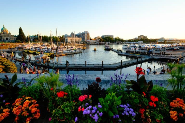 Sunset view of Inner harbour